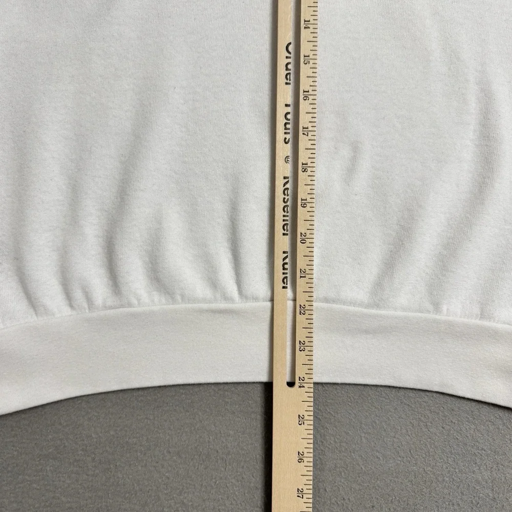 Aviator Nation Sweatshirt Womens Small White Rainbow Stripe USA Pullover Retro - Picture 6 of 8